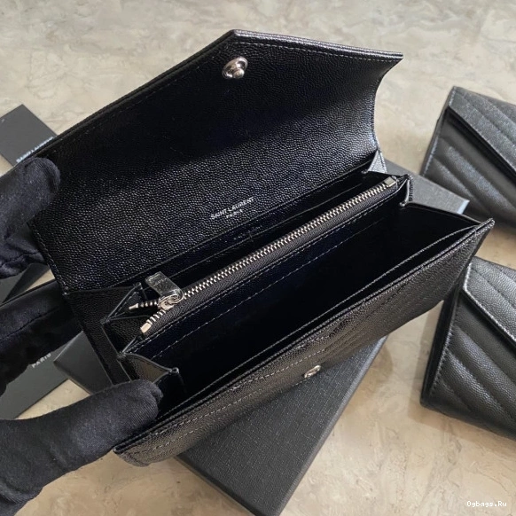 YSL LARGE MONOGRAM FLAP WALLET 0716